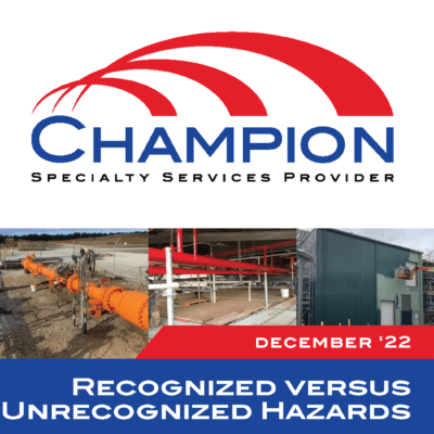 Champion Safety Newsletter December 2022